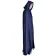 Mittelalter Umhang Wolfdietrich in Blau Seitenansicht 2