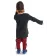 Mittelalter Kindertunika Eliant in Schwarz Rückansicht