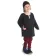 Mittelalter Kindertunika Eliant in Schwarz Frontansicht 2
