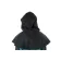 Mittelalter Kapuze Rentwin in Schwarz Rückansicht