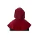 Mittelalter Kapuze Rentwin in Rot Rückansicht