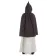 Mittelalter Umhang Virginal in Braun Rückansicht
