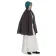 Mittelalter Umhang Virginal in Braun Seitenansicht 2