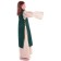Mittelalter Kinderkleid Alyze (Set) in Beige-Grün Seitenansicht
