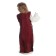 Mittelalter Kinderkleid Alyze (Set) in Beige-Rot Rückansicht