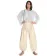 Mittelalter Hose Blanscheflur in Beige Frontansicht