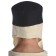 Mittelalter Kappe Reginbald beige (Set) in Beige-Schwarz Rückansicht