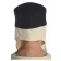 Mittelalter Kappe Reginbald beige (Set) in Beige-Schwarz Rückansicht