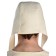 Mittelalter Bundhaube Wenezlan in Beige Rückansicht