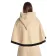 Mittelalter Pelerine Gerutha in Beige Rückansicht