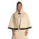 Mittelalter Pelerine Gerutha in Beige Frontansicht
