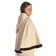 Mittelalter Pelerine Gerutha in Beige Seitenansicht