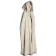 Mittelalter Umhang Trutmunt in Beige Seitenansicht