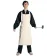 Mittelalter Schürze Dankrat in Beige Frontansicht