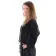 Mittelalter Bluse Ortrun in Schwarz Seitenansicht