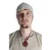 Wikinger Kappe Fafnir in Beige Frontansicht