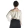Mittelalter Bluse Swanwhit in Beige Rückansicht
