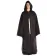 Mittelalter Mantel Tankanis in Schwarz Frontansicht 2
