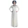Mittelalter Kleid Schoete in Hanffarben Frontansicht