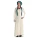 Mittelalter Kleid Schoete in Hanffarben Frontansicht 2
