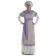 Mittelalter Kleid Schoete in Hanffarben Frontansicht 7