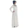 Mittelalter Kleid Schoete in Hanffarben Seitenansicht 3