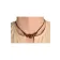 Mittelalter Halskette Roaz aus Rudrakshasamen in Beige Frontansicht 2