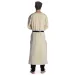 Mittelalter Tunika Hagen lang in Beige Rückansicht