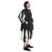 Landsknecht Hose Morold in Schwarz-Beige Seitenansicht